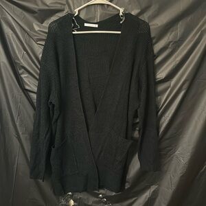 Black Staccato Cardigan